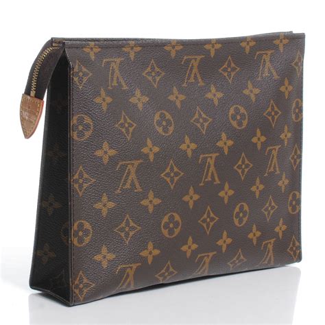 Louis Vuitton Toiletry Pouch 26 Monogram LV Clutch 